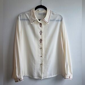 Koret Button-Up – Beaded Cottagecore Blouse